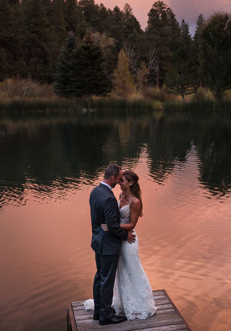 Bride & Groom at sunset  |  Evie Joy Photography 
