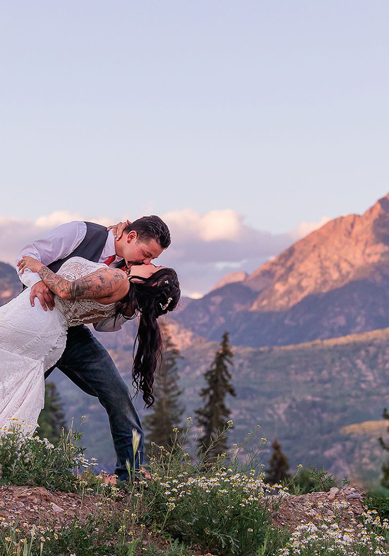 Purgatory Resort wedding, Durango CO. Photo: Ginger Moose Photography