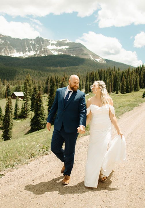 Mountain wedding at Wildcat Lodge in Rico, Colorado